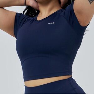 Orso Black Active Crop Top XS
